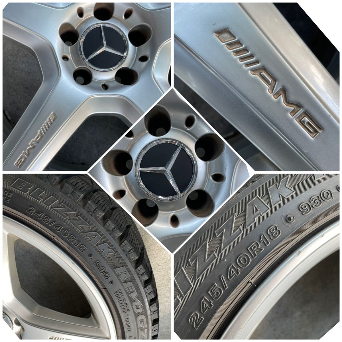 BORBET製。AMG MERCEDES BENZ Eクラス W211 純正18インチ×(8.5J/9J 