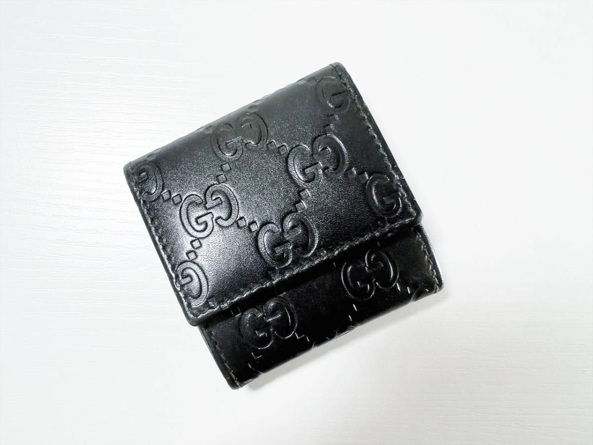 グッチ コインケース GUCCI レザー 小銭入れ シマ（レディースコイン
