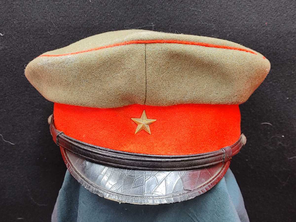 ☆rm☆旧日本軍☆将校用軍帽☆当時物☆チェッコ式？(大日本帝国陸軍 