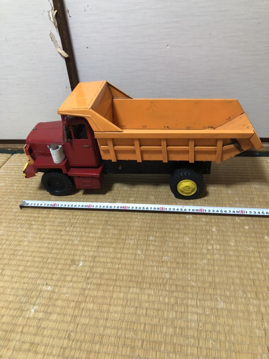 巨大 野村トーイ マンモス ダンプトラック 全長約62cm ブリキ 昭和当時