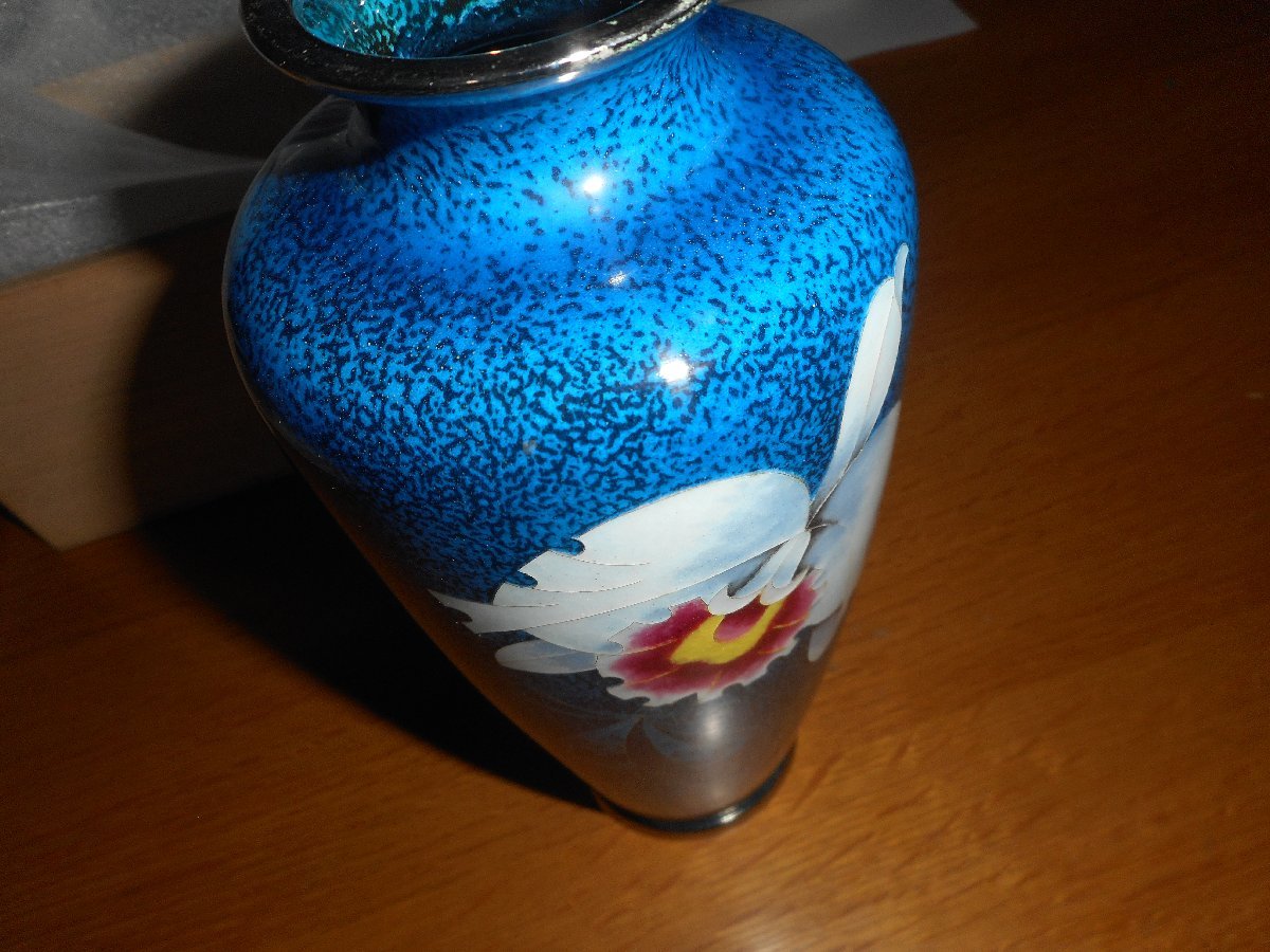 ☆中古品☆ 七宝 花瓶 約22㎝