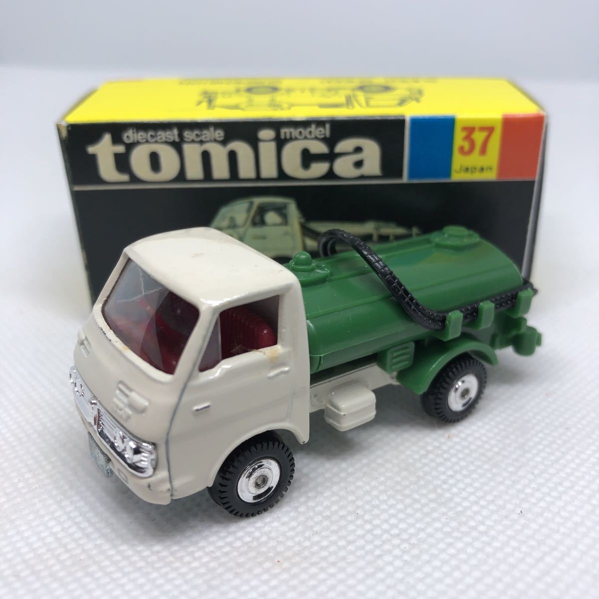 トミカ いすゞ エルフ バキュームカー 白 緑 No.37 黒箱 いすゞエルフ