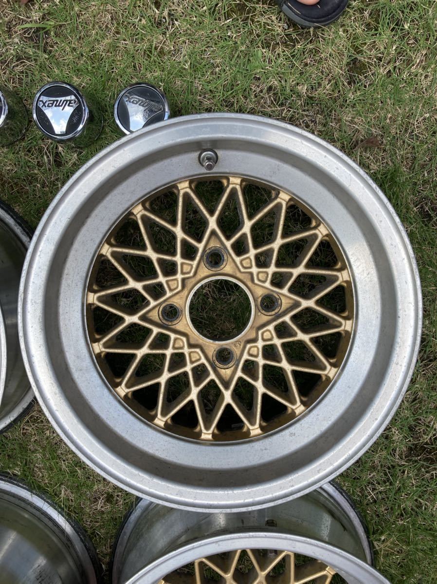 Almex アルメックス 7J14インチ オフセット0 メッシュアルミホイール 4 