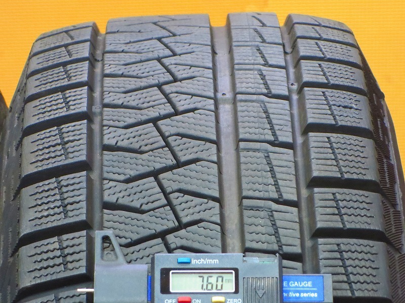 超バリ溝 美品【21年製ピレリ アイスアシンメトリコ 195/60R16】16インチ 6.5J+42 PCD114.3-5H セレナ ノア ヴォクシー ハイブリッド ピレリ ICE ASIMMETRICO (黒)ブラック系ホイール 6.5-16 Plus