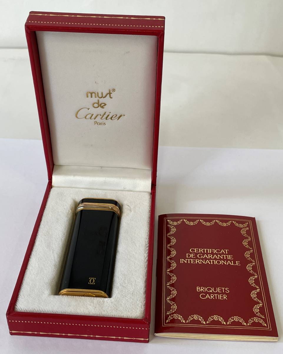 Cartier カルティエ トリニティ ローラー式 ラッカー ガスライター 