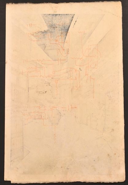 伊藤仁三郎画「有馬温泉」 1枚 内田版 木版画 兵庫 日本三古湯 一文字 