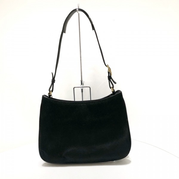 COACH ハラコ オールドコーチ ショルダーバッグ 0 ブラック 希少 