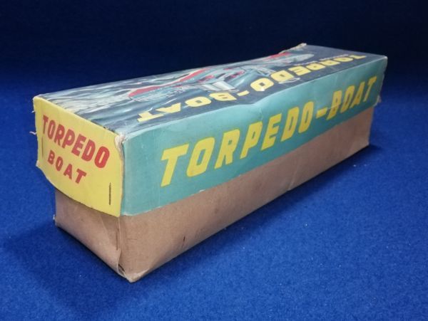 日本製 ブリキ 野村トーイ「魚雷艇」フリクションブリキボート TORPEDO