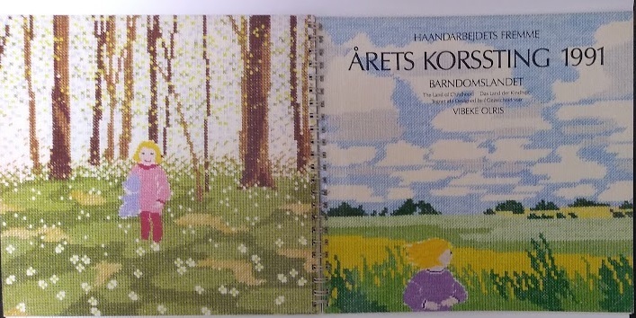 フレメカレンダー　2007年 1991カレンダーフレメ刺繍 本 クロスステッチ 図案集 少女 風景 フレメ