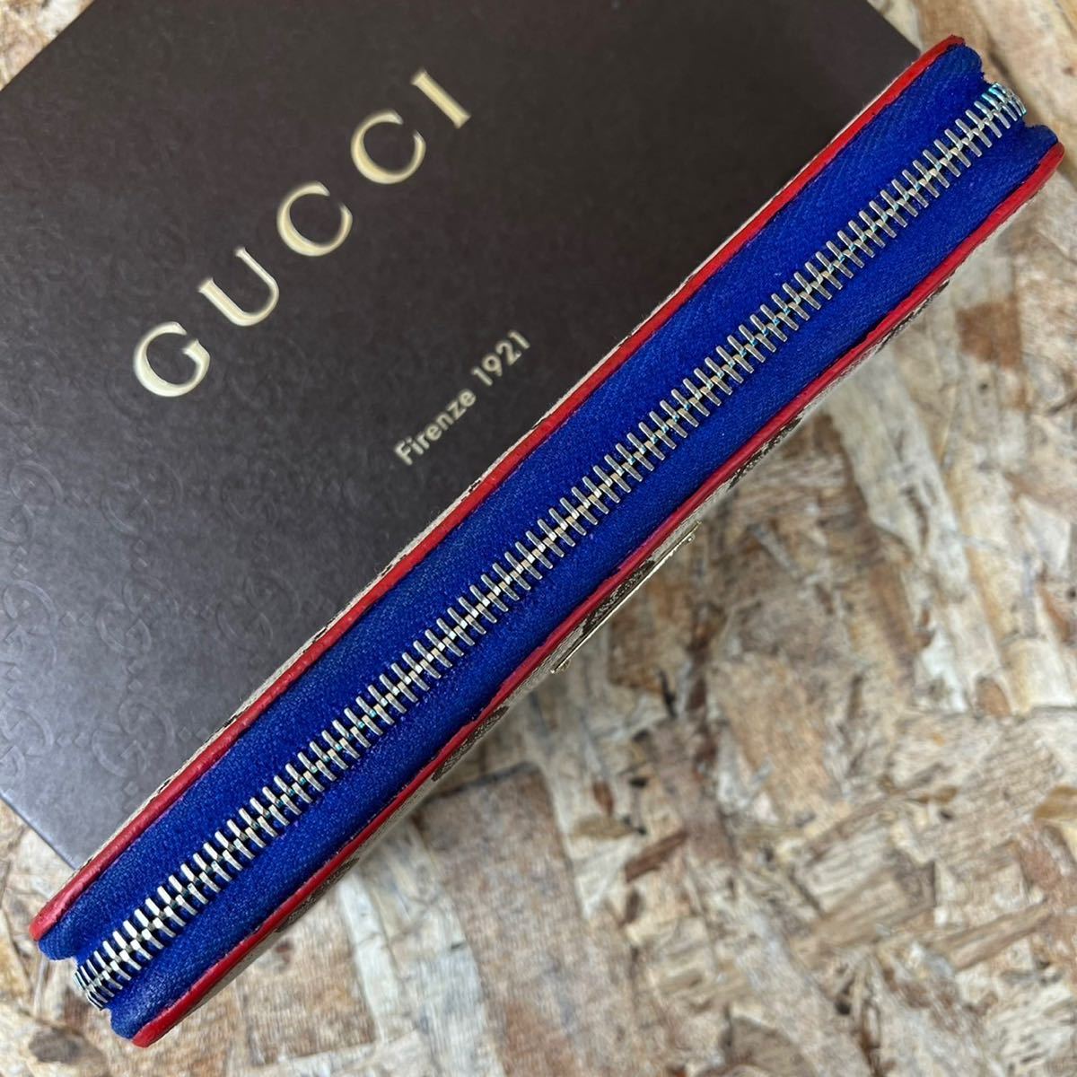GUCCI グッチ 長財布 ラウンドファスナー GGキャンバス - ラウンド