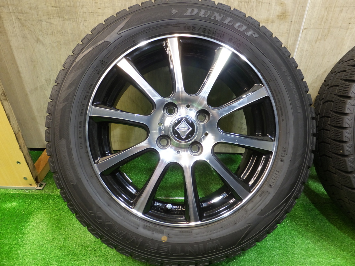 4本価格☆スタッドレス 185/60R15 ダンロップ ウインターマックス WM02