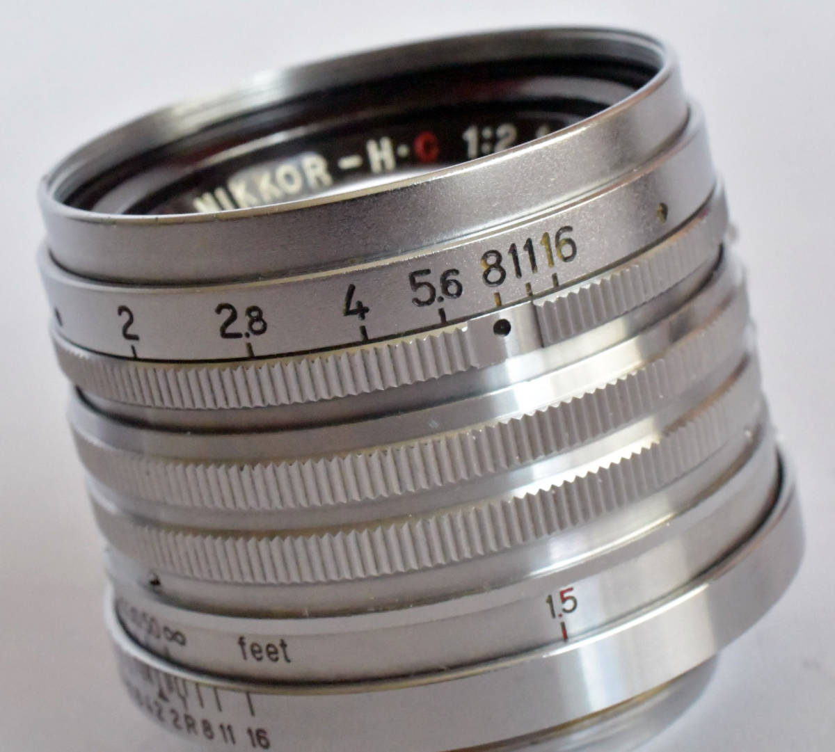 NIKKOR-H 1:2 f=50mm レンズ❗️黒ハチマキ‼️希少品❗️ 美品⁄希少
