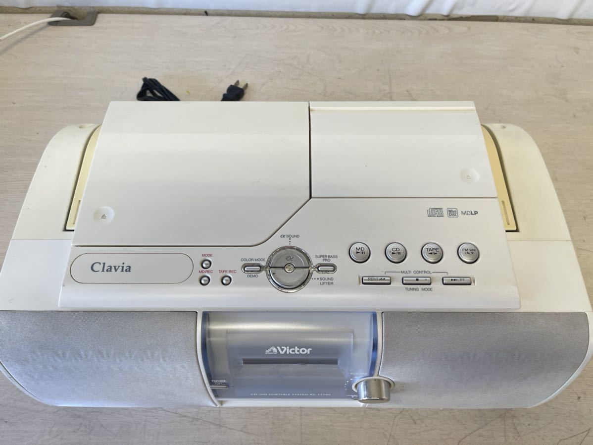 Victor ビクター RC-L1MD CD-MDポータブルシステム Clavia クラヴィア