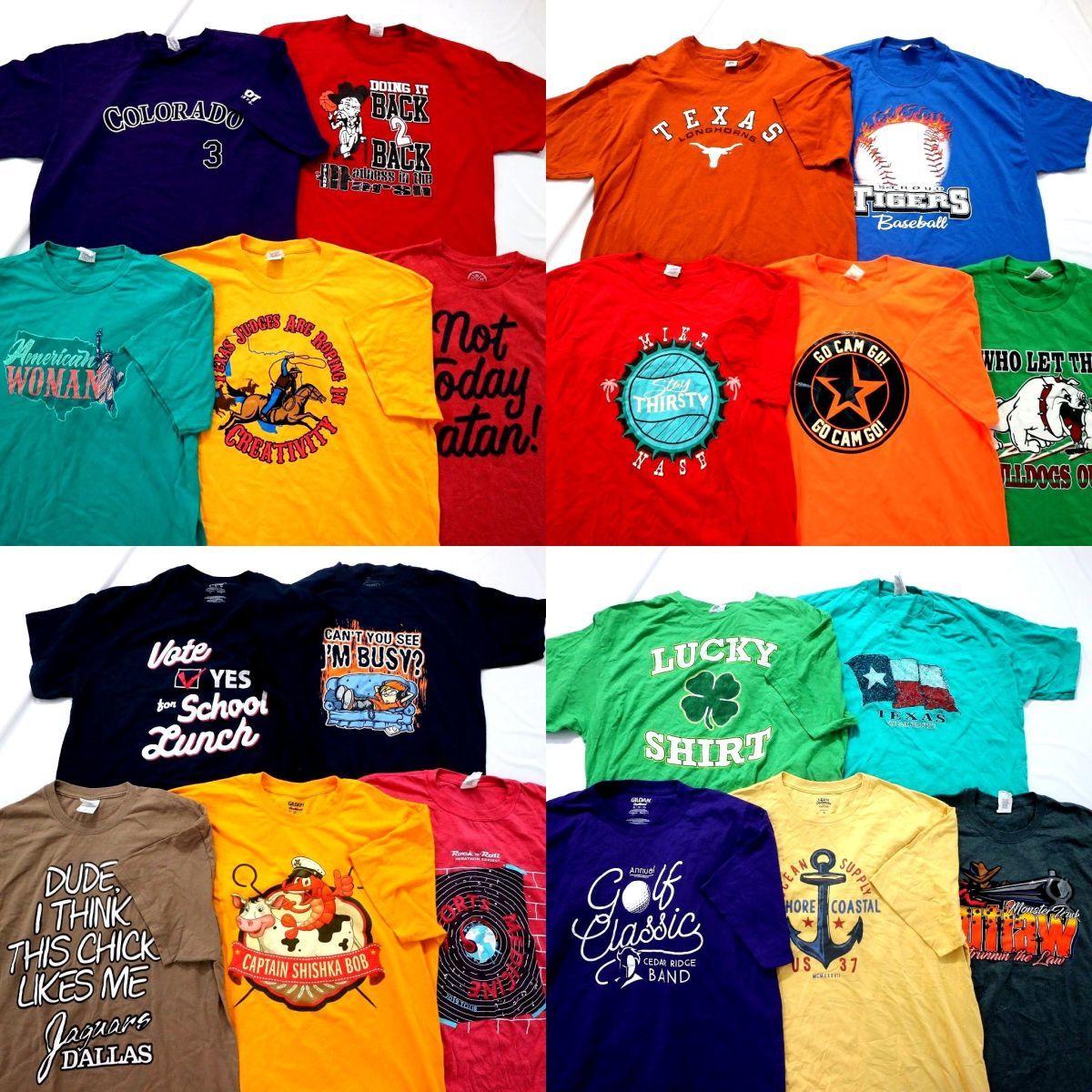 ◎プリント カラー 半袖Tシャツ set アメカジ 古着 他 (メンズXL) 20枚