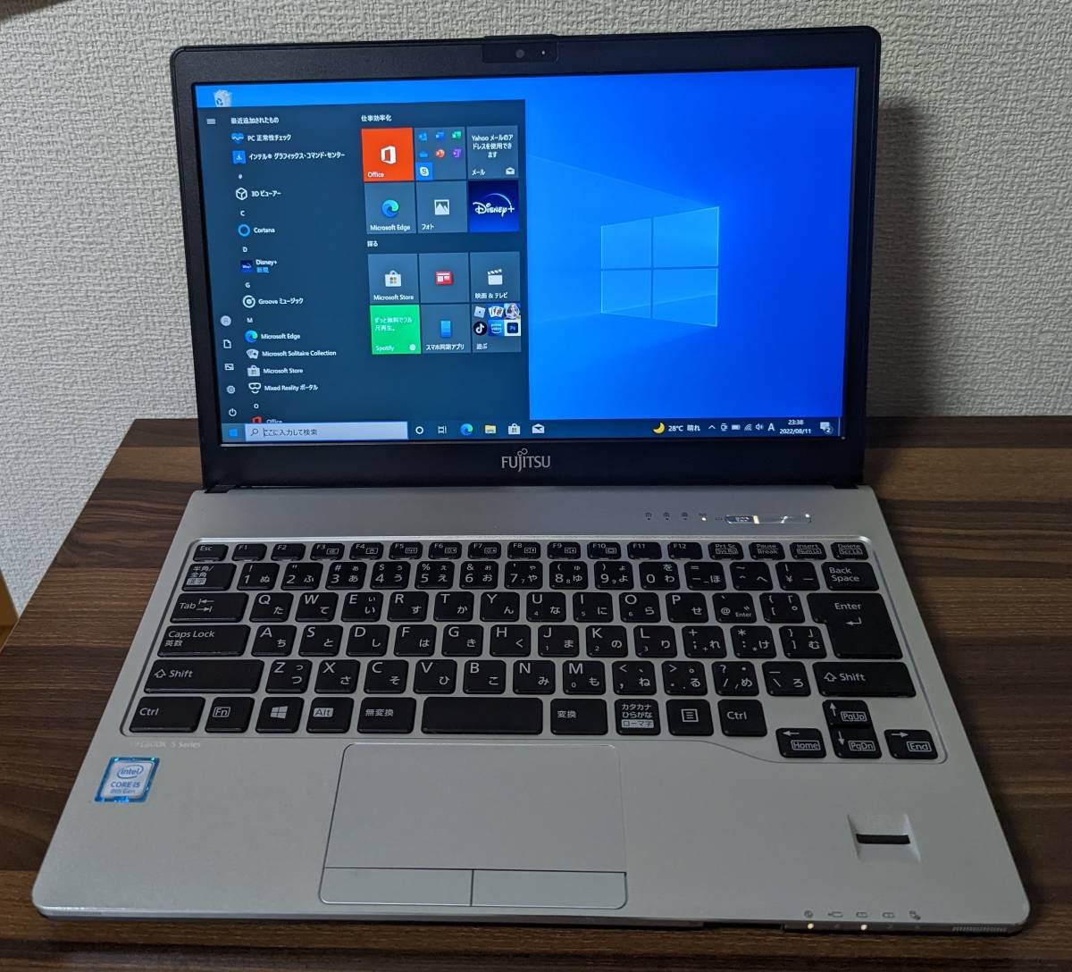 Fujutsu LIFEBOOK S938/S FMVS10001/CPU Core i5-8350U/8GB/256GB