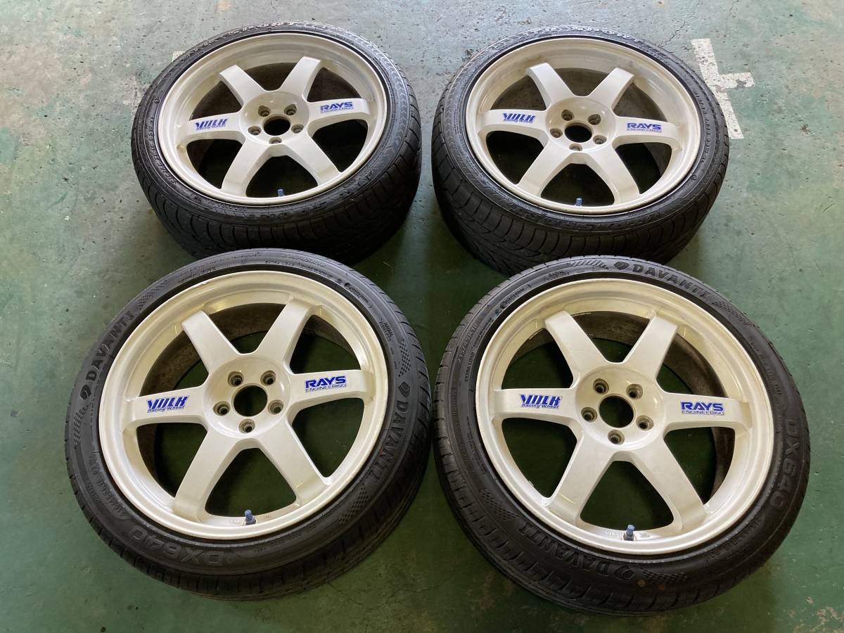 RAYS VOLK TE37 18インチ レイズ ホイール 7.5j ＋48 4本 215 45 18 