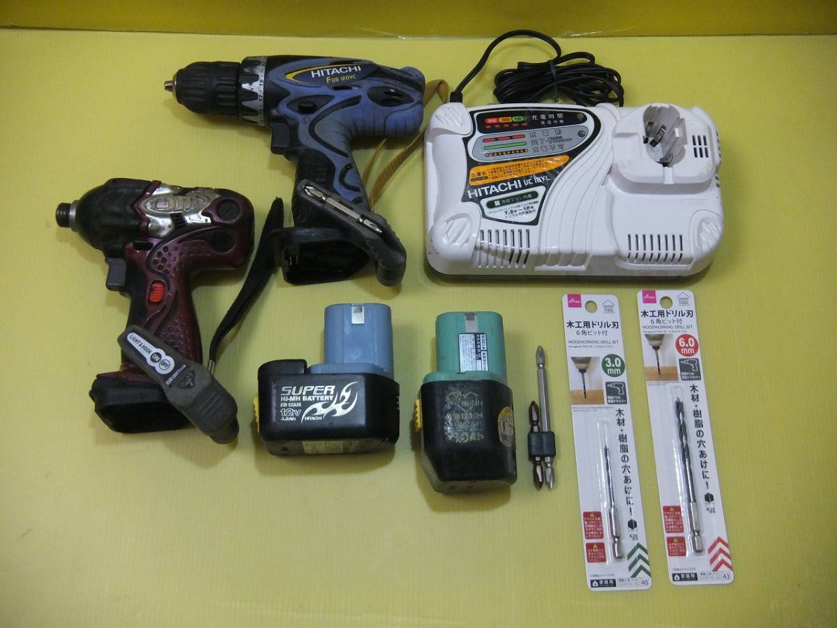日立工機 インパクトドライバー WH 12DMR (12V） プラス ドリル FDS