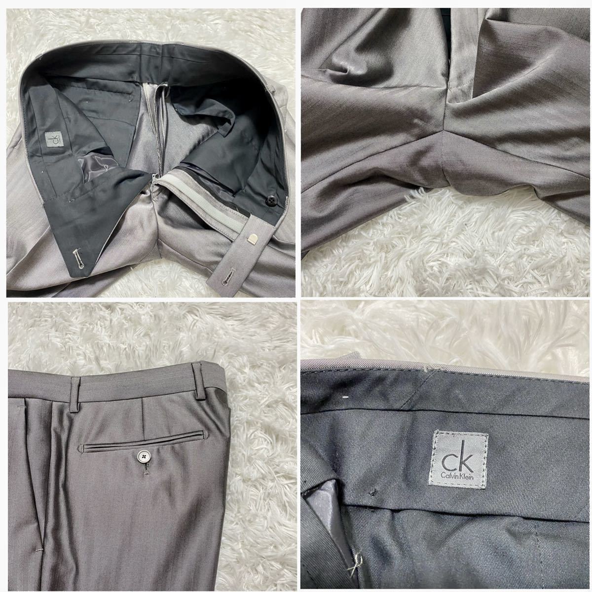 未使用級 カルバンクライン【溢れ出る高級感】ck Calvin Klein スーツ 