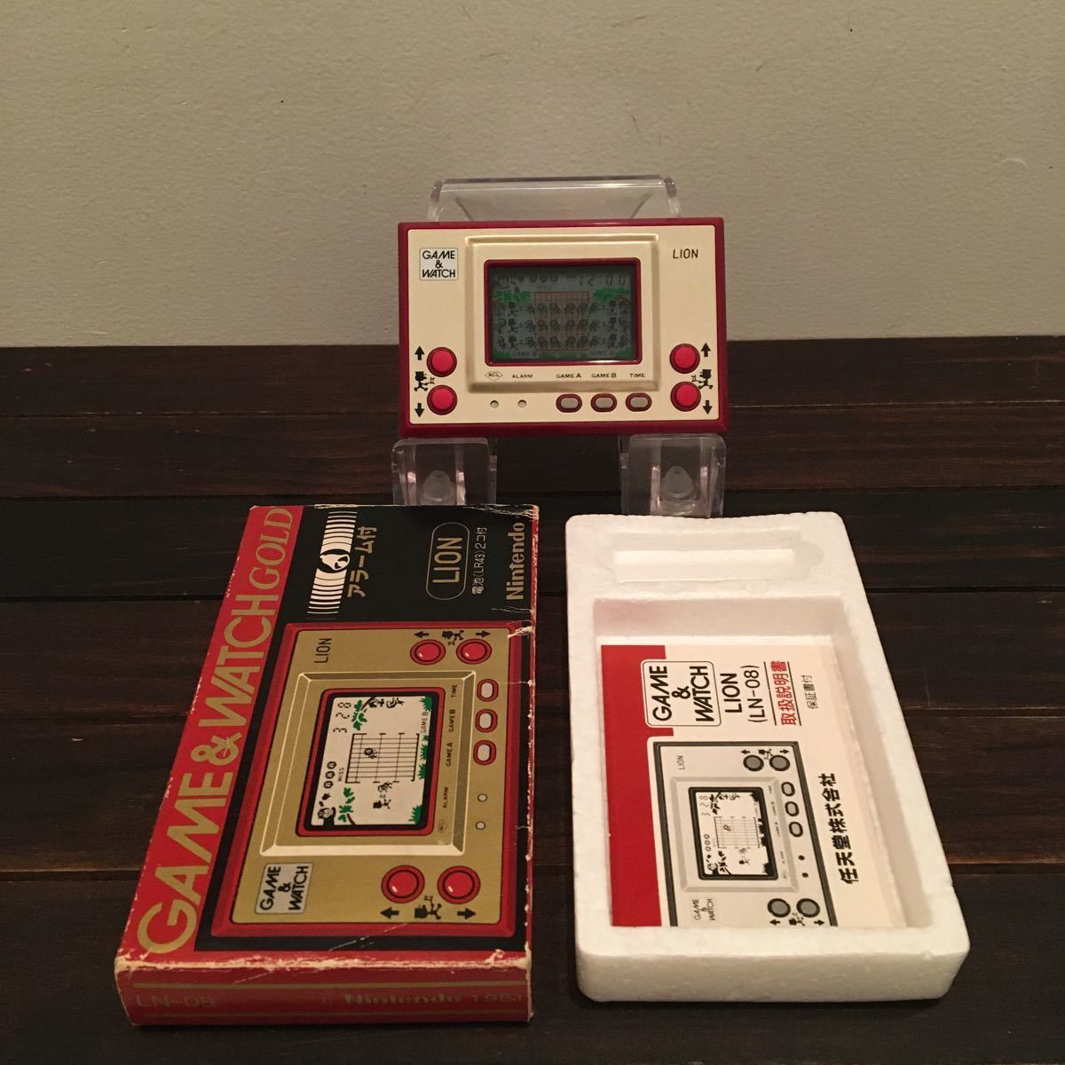 ゲームウォッチ ライオン ※超美品 箱・説明書付き 液漏れありません