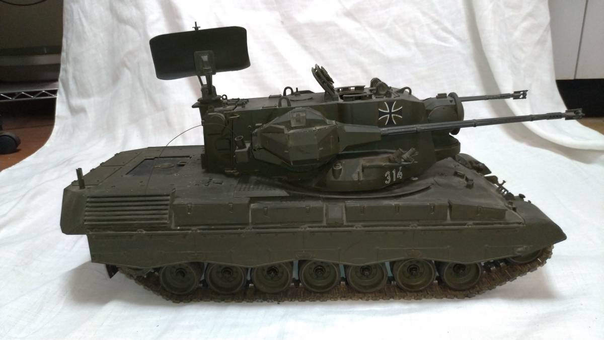 1円スタート タミヤ 1/16 西ドイツ陸軍 ゲパルト対空戦車 ジャンク