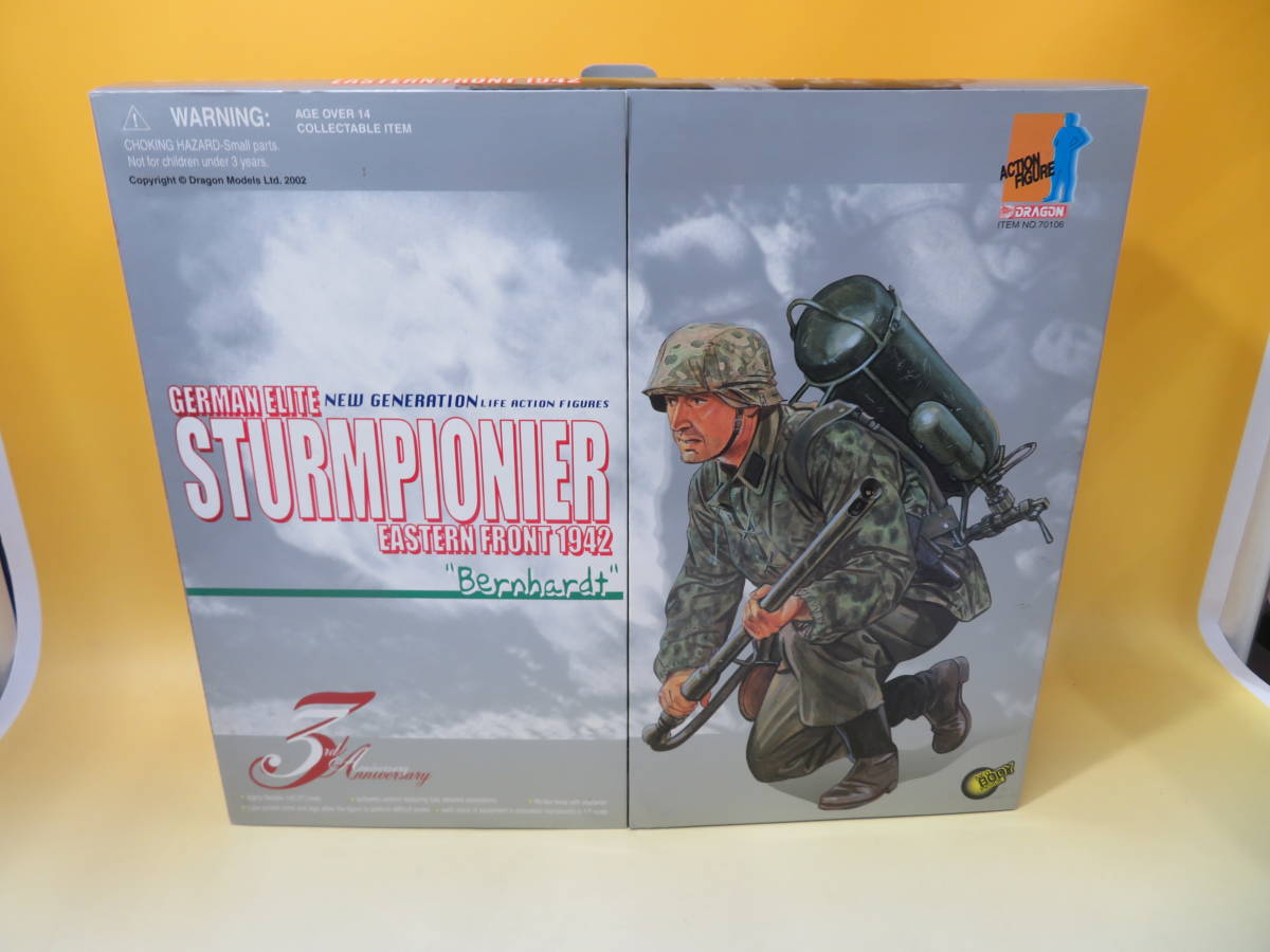 【ジャンク扱い】ミリタリーアクションフィギュア1/6　ドラゴン STURMPIONIER EASTERN FRONT1942 Bernhardt 銃等武器小物付J1　S4309