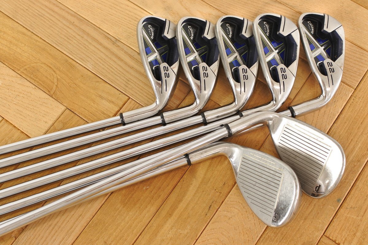 ▽Callaway キャロウェイ X-22 アイアン 7本セット(5~9.P.S) N.S. 