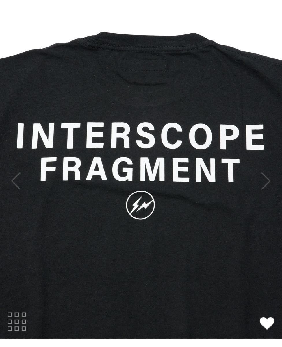 Fragment Interscope 藤原ヒロシ　Tシャツ Interscope x Fragment Tee XL Black bonjour records soph. sequel