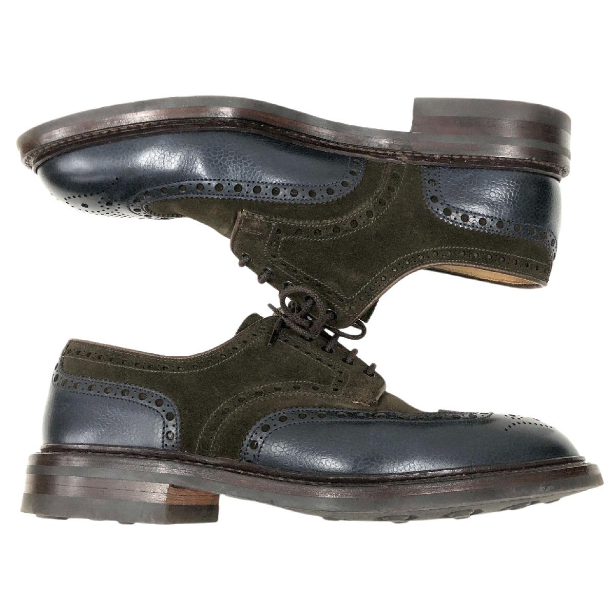 392.CROCKETT&JONES EXMOOR ウィングチップ 7E 細く