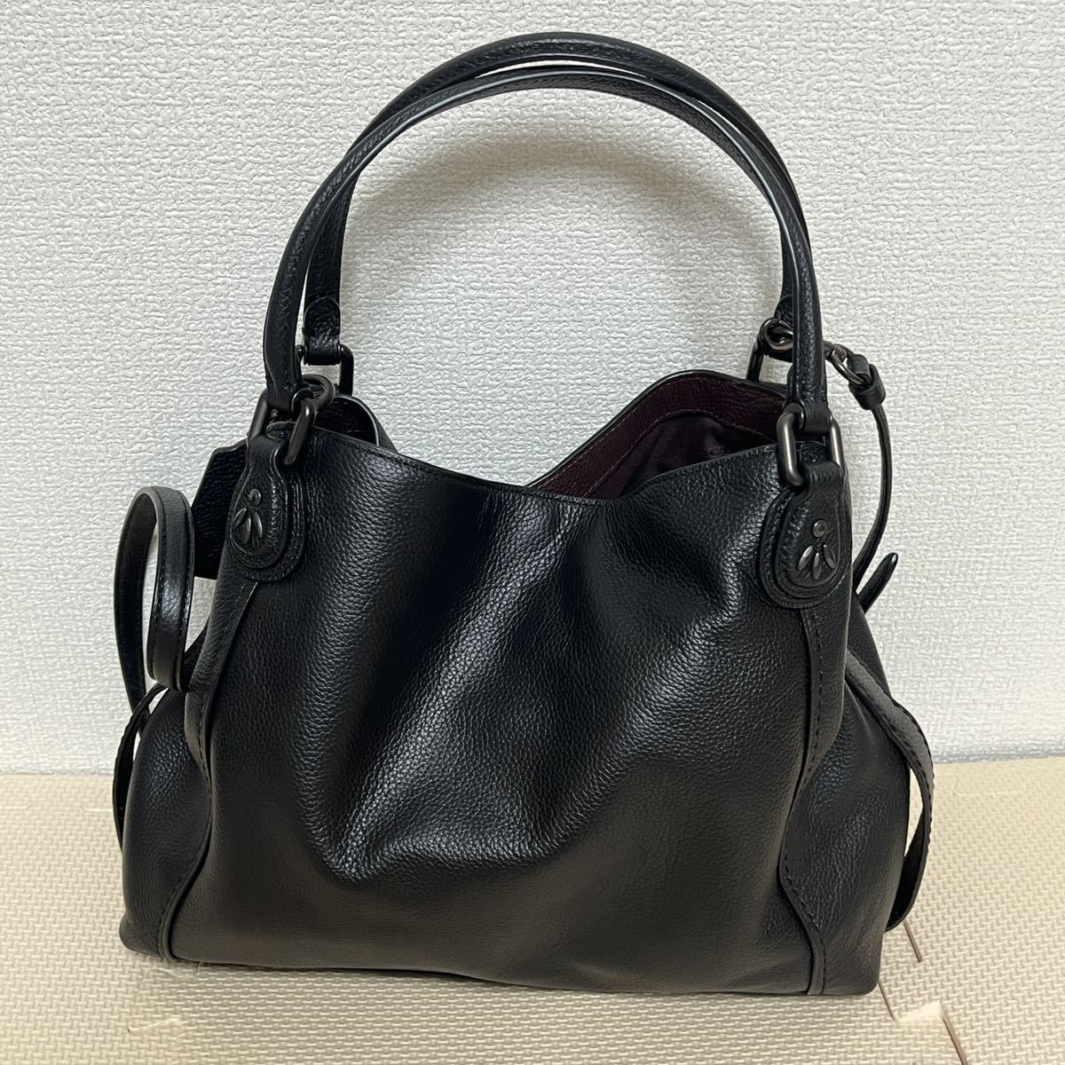 COACH/ショルダーバッグ/イーディー/ブラック/2way/コーチ/保存袋付 