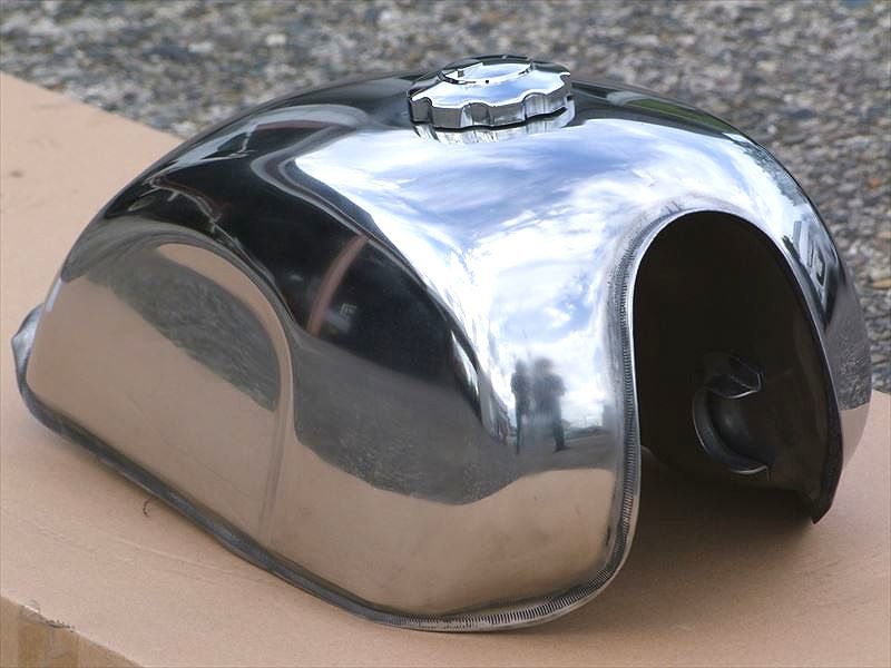 1円スタート 汎用タンク 鏡面 メッキ 9L アメリカン ボバー チョッパー