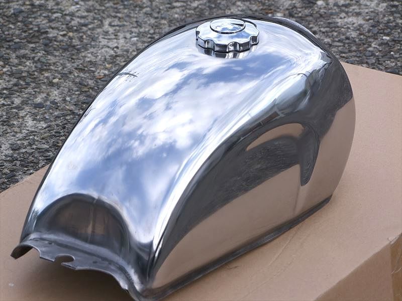 1円スタート 汎用タンク 鏡面 メッキ 9L アメリカン ボバー チョッパー
