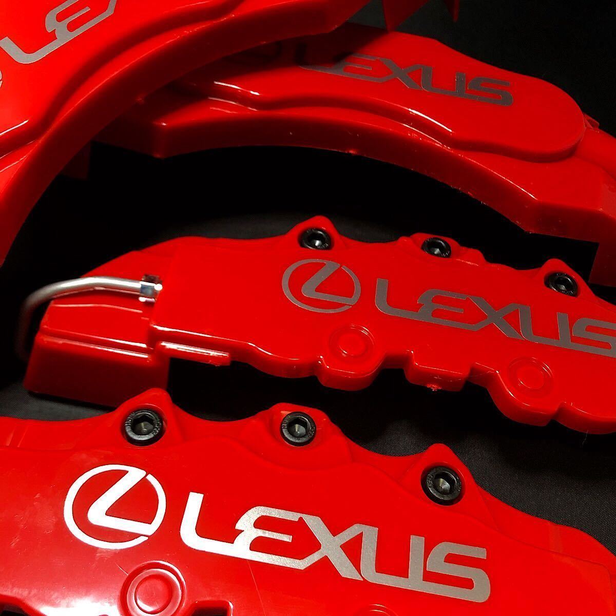 レクサス キャリパーカバー 金属黒ボルトLEXUS ブレーキ 4個1台分 LM