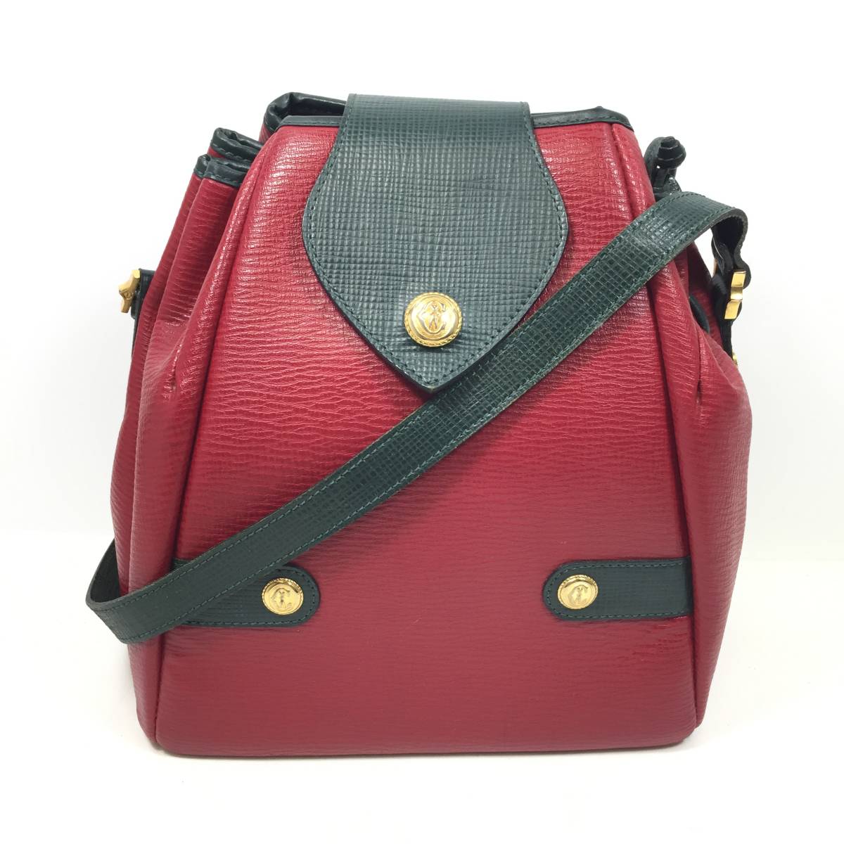 ▽PHILIPPE CHARRIOL フィリップシャリオール 巾着型 ショルダーバッグ 