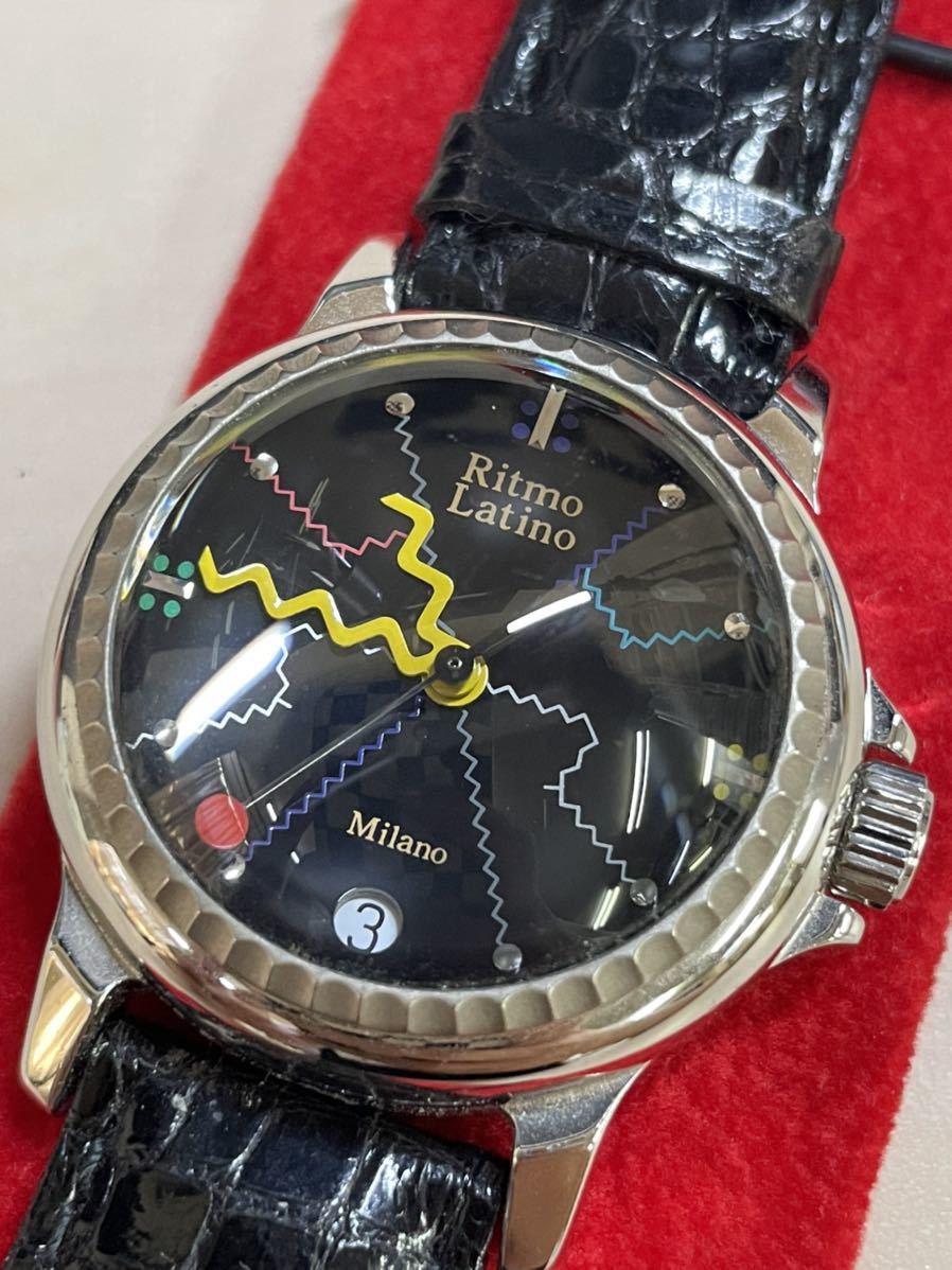 動作品 RITMO LATINO リトモラティーノ 球面ガラス メンズ腕時計 
