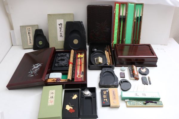 那智黒石 すずり 文鎮セット Yahoo!オークション - 「那智黒石 硯」の