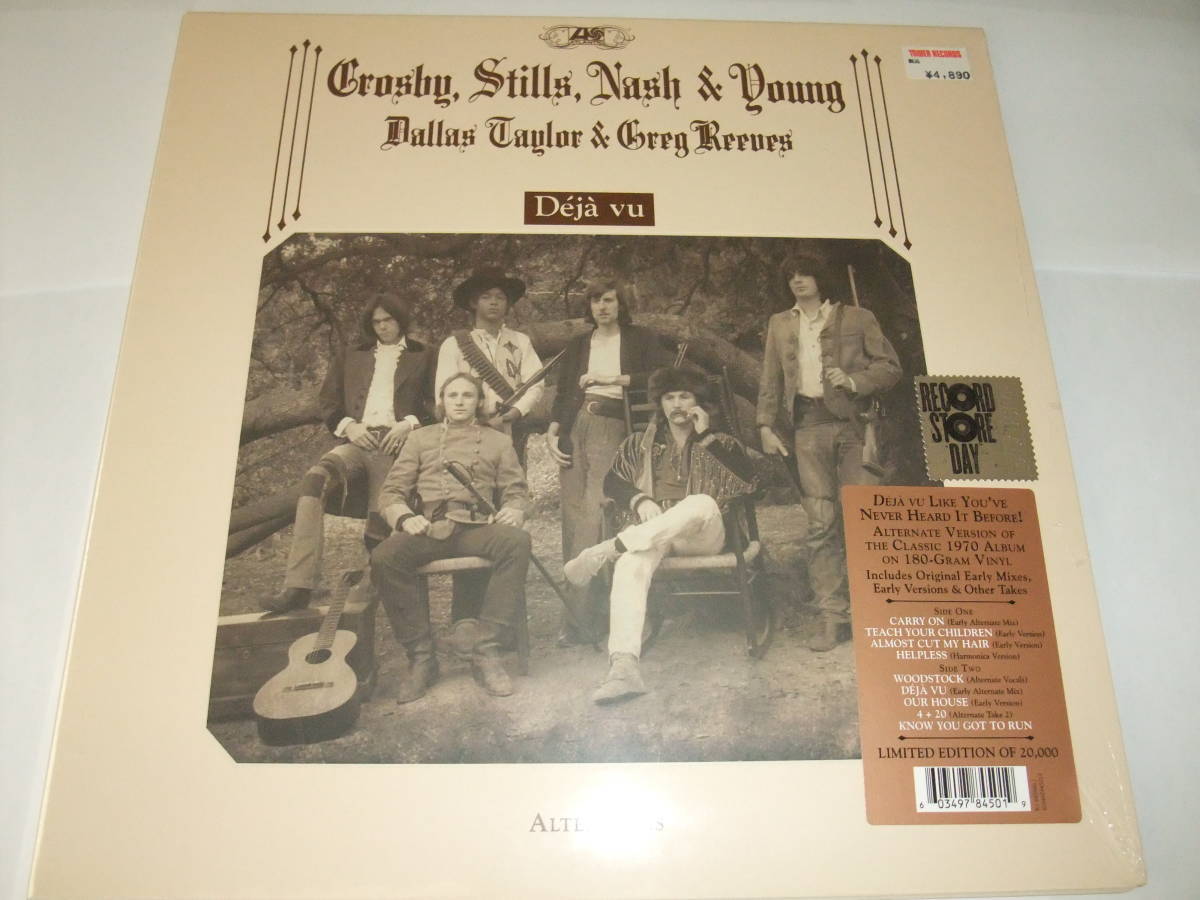 人気SALE，最新作 RSD 2021限定盤 Deja Vu Alternates 180g Crosby Stills Nash & Young CSNY クロスビー スティルス ナッシュ アンド ヤング(C)｜売買されたオークション情報、yahooの商品情報をアーカイブ公開 - オークファン C