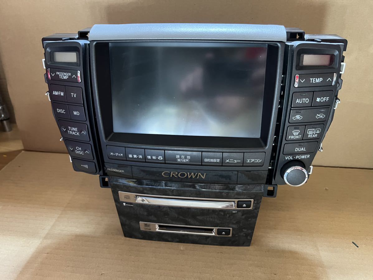 トヨタ クラウン 18 180系 純正 DENSO マルチモニター HDDナビ
