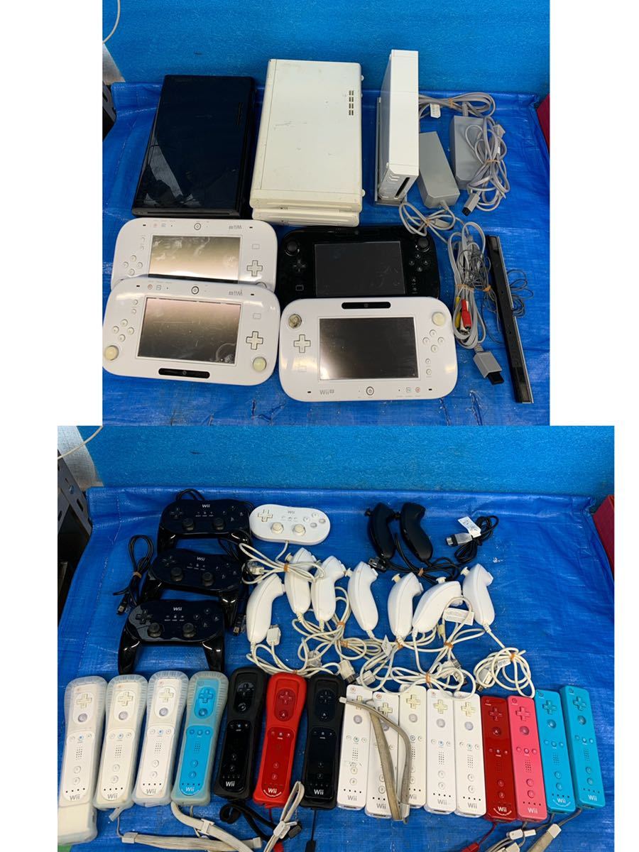 NO.0859.120..WiiU 周辺機器 WUP-001。8GB 32GB WUP-010(JPN) 本体 /コントローラー など まとめ 動作未確認 現状ジャンク 品 