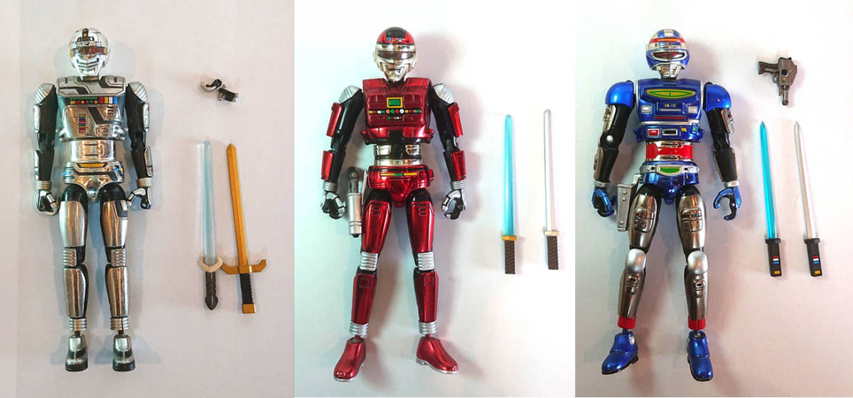 【装着変身】ギャバン、シャイダー、シャリバン セット 超合金 箱なし】装着変身 宇宙刑事ギャバン、シャリバン、シャイダー バンダイ