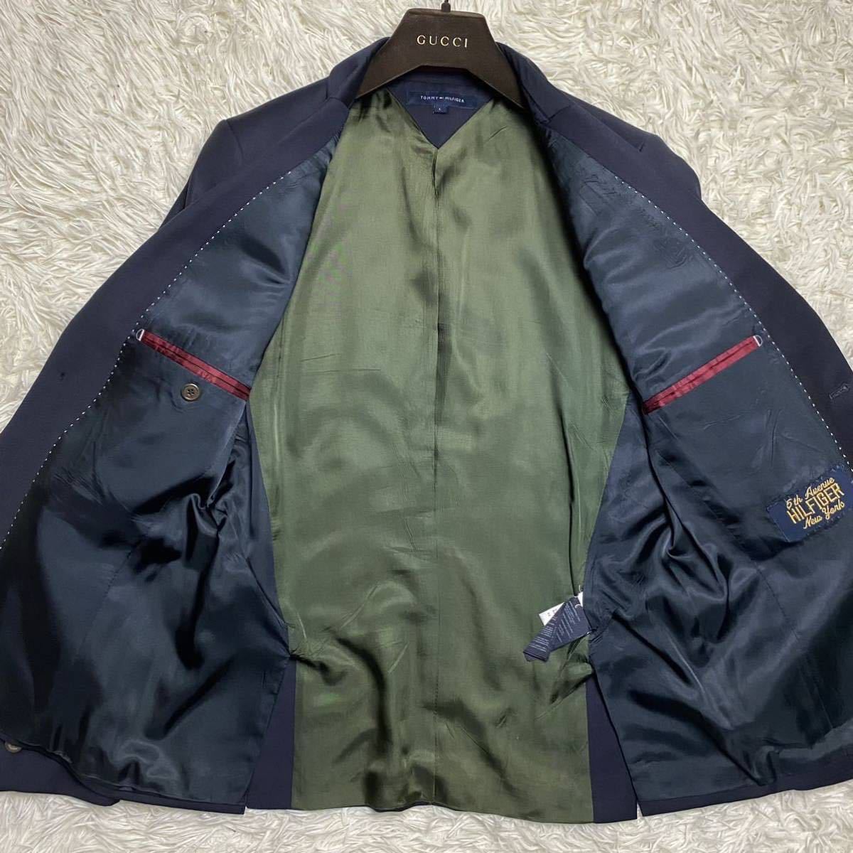 希少 L 未使用級 トミーヒルフィガー『大人の佇まい』TOMMY HILFIGER 