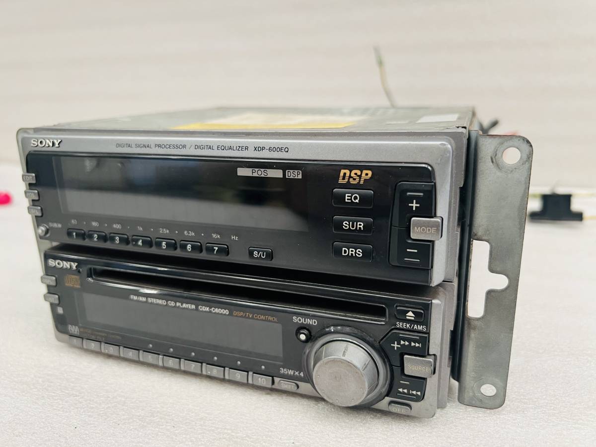 SONY CD・MDプレーヤー Cdx-c6000 Mdx-700EQ SONY ソニー CDプレーヤー CDX-C6000 XDP-600EQ カーステレオ [114