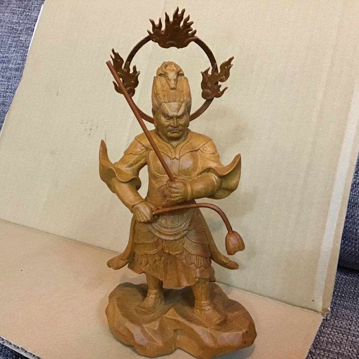 羅神像 木彫り7 仏像 - 開運七福神 七福神木彫り7体 立原彫刻木彫り 