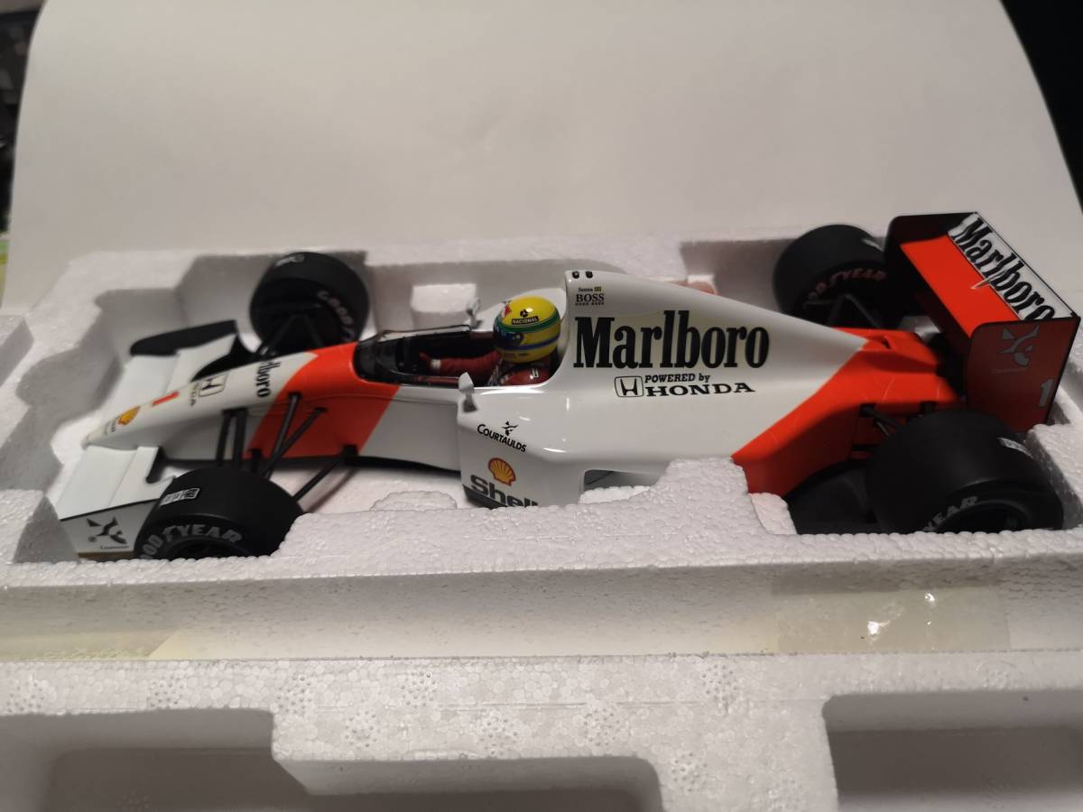 ミニチャンプス セナ コレクション マクラーレンホンダ MP4/7 1/18