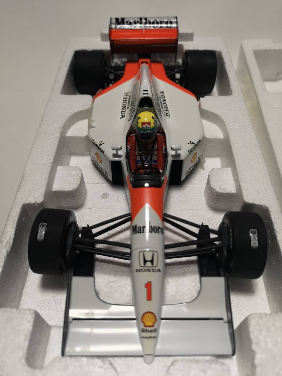 ミニチャンプス セナ コレクション マクラーレンホンダ MP4/7 1/18