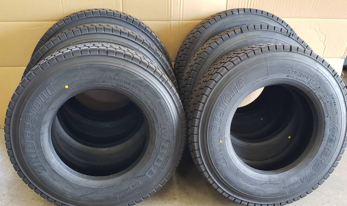 ブリヂストン　ＢＲＩＤＥＳＴＯＮＥ　国内正規品 オールシーズン Ｍ８８８ ２２５/８０Ｒ１７．５　６本セット　２０２１年製造
