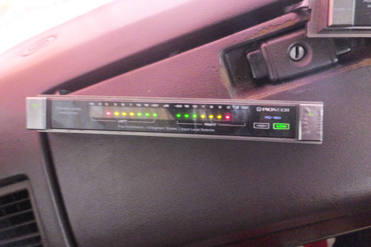 希少Pioneer パイオニアRD-160レベルインジケーター 当時物 RD-160 パイオニア 旧車 当時物 インジケーター 希少 PIONEER レベル
