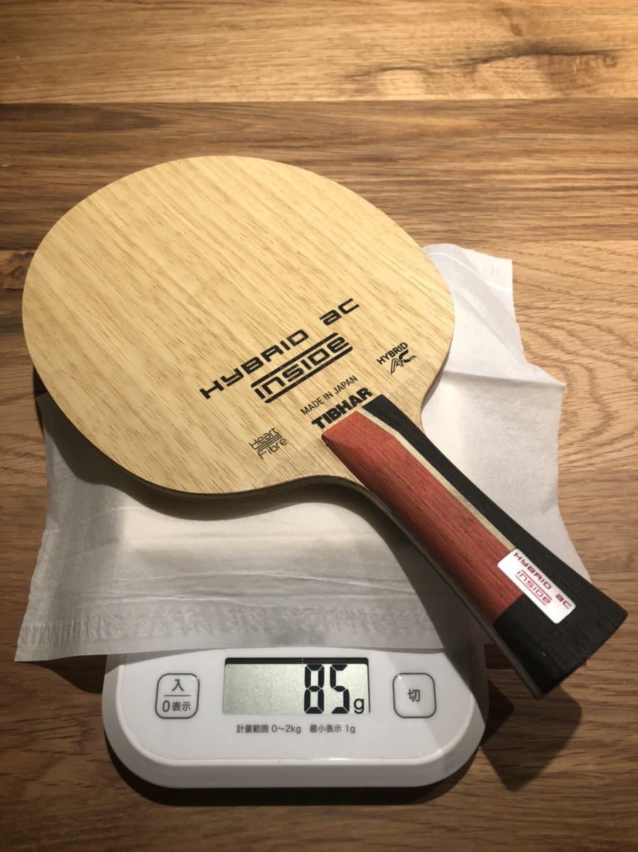 卓球 ラケットシェークハンドTIBHAR ティバー ハイブリッドACインサイド FL 85g