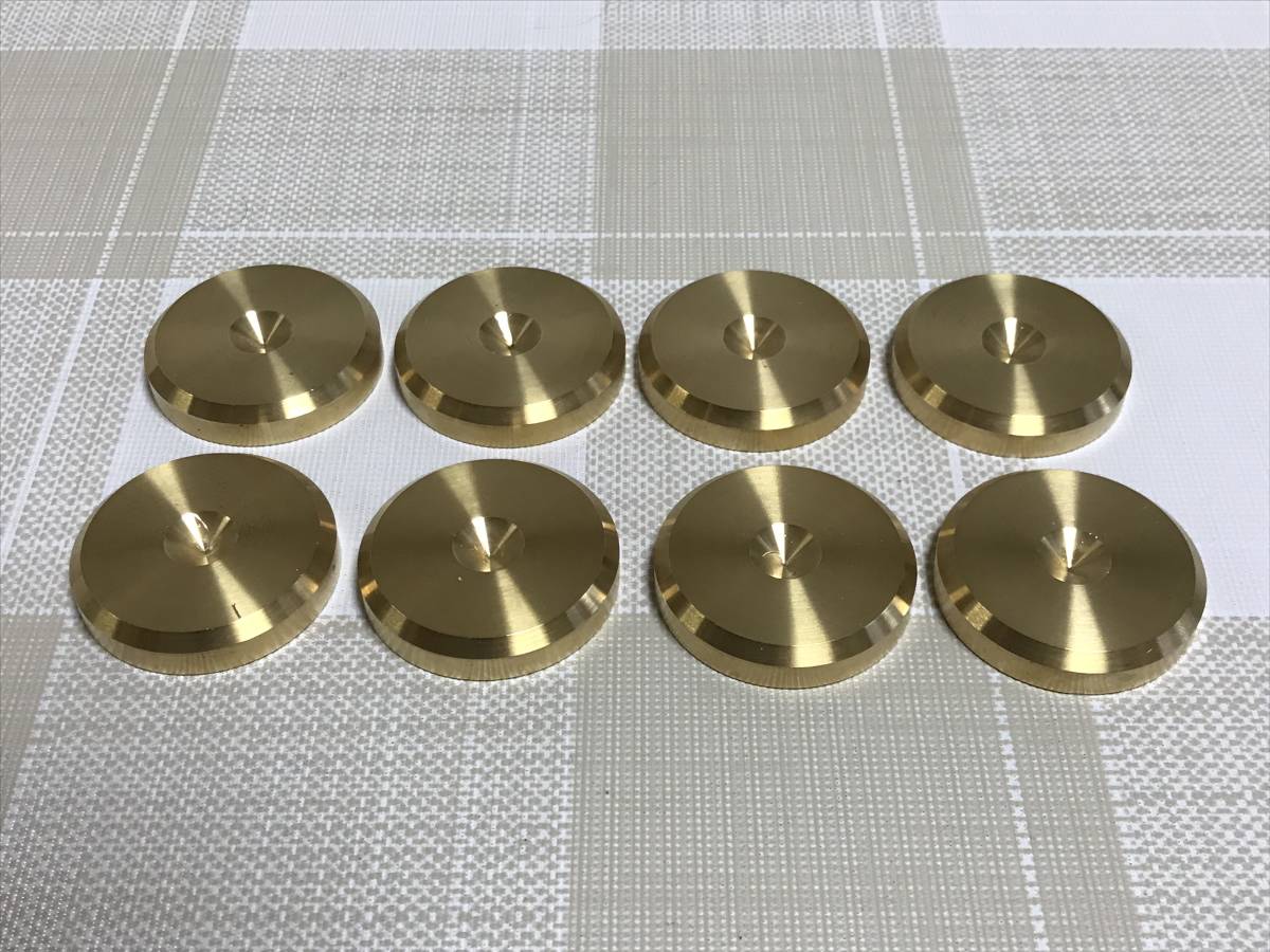 Acoustic Revive 黄銅製スパイク受け SPU-8（8個1組）（中古