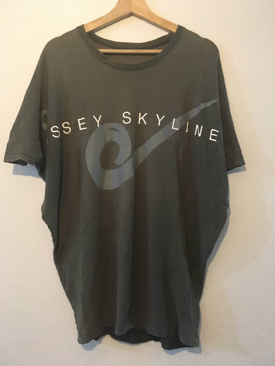 激レア vintage issey skyline ドルマン Tシャツ オリーブカラー sotosass Memphis 倉又　 skyline - issey 希少 ビンテージ SKYLINE
