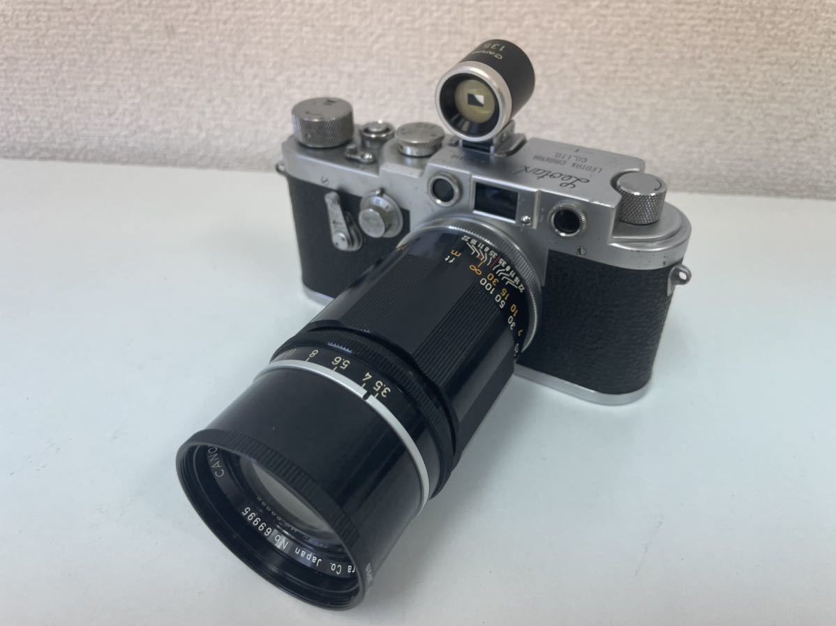 管81136t Leotax レオタックス レンジファインダー CANON LENS 135mm f